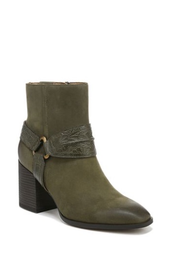 Botines Vionic Nubuck Aceite De Oliva Verde Carnelia